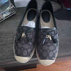 Coach Codi Espadrille In Signature Jacquard